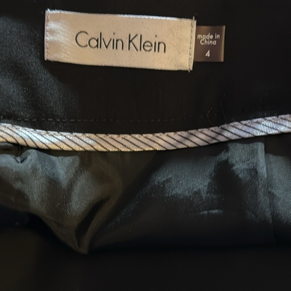 Calvin Klein Sz 4 black pencil skirt - Picture 6 of 7